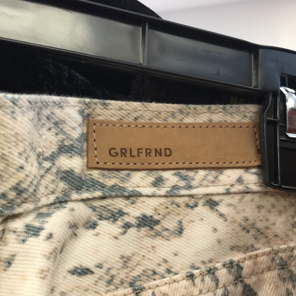 Grlfriend Karolina Snake Print Button Fly Jeans - image 3